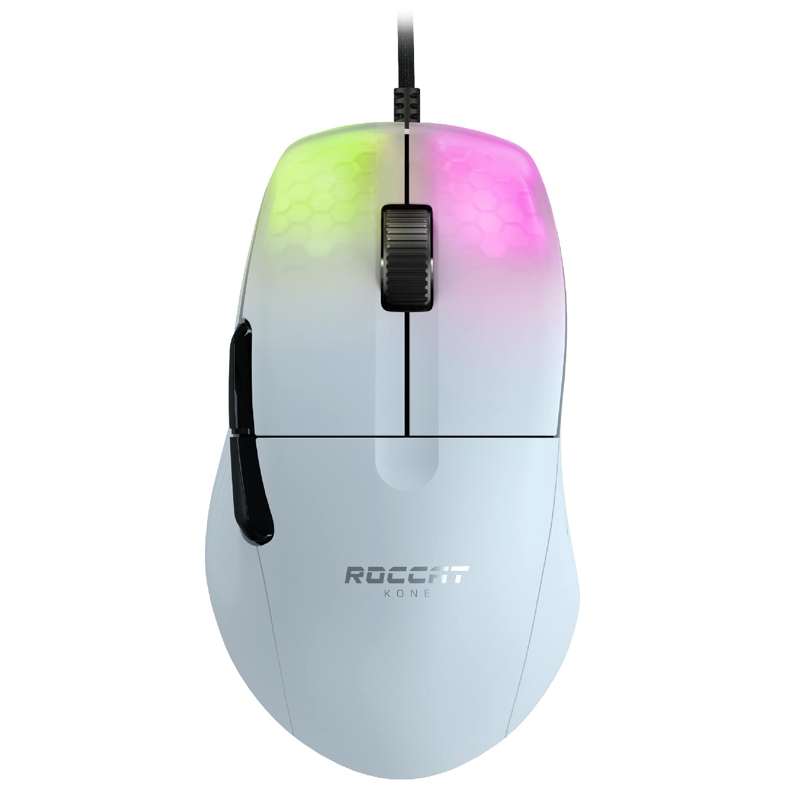 

ROCCAT Gaming Mouse Kone Pro Wired WhiteWhite Optical19KOptical SwitchSide ButtonLightweight 66gPTFEReflexRGB German Design [Japanese Authorized