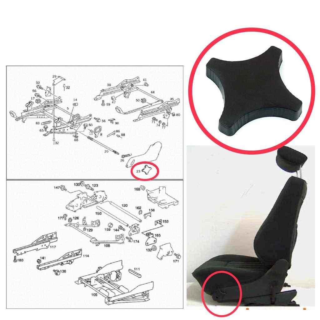 EDP1017 Maniglia di regolazione altezza sedile conducente Volantino 2029190088 per Mercedes W124 W202 W210 W208