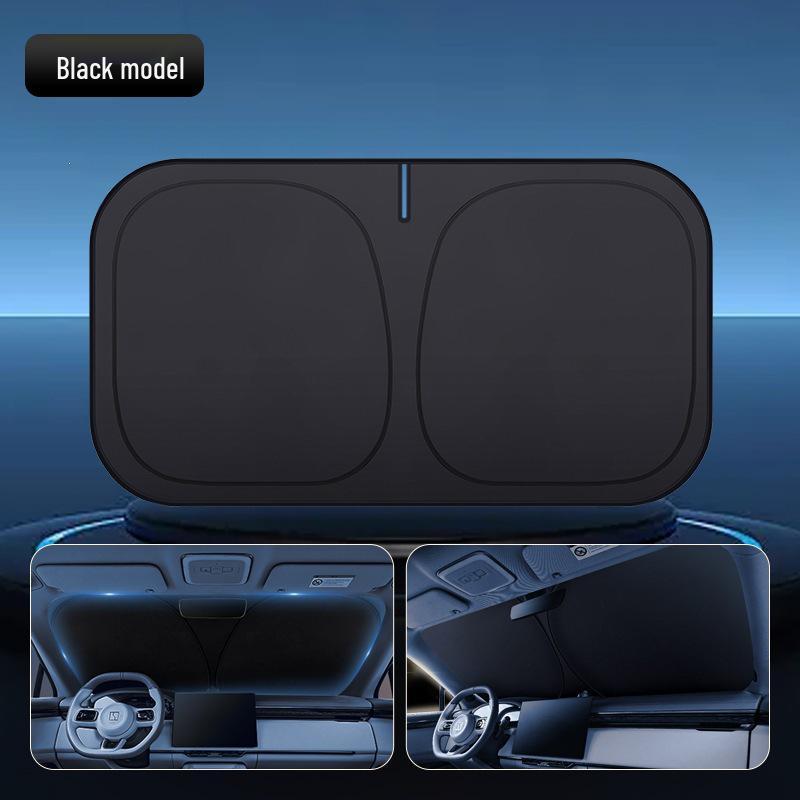 Summer Titanium Silver Sunshade: Windshield Heat Protection & Cooling Cover