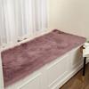 Nordic-Style Imitation Wool Plush Bay Window Blanket Mat - Customizable for Bedroom or Balcony
