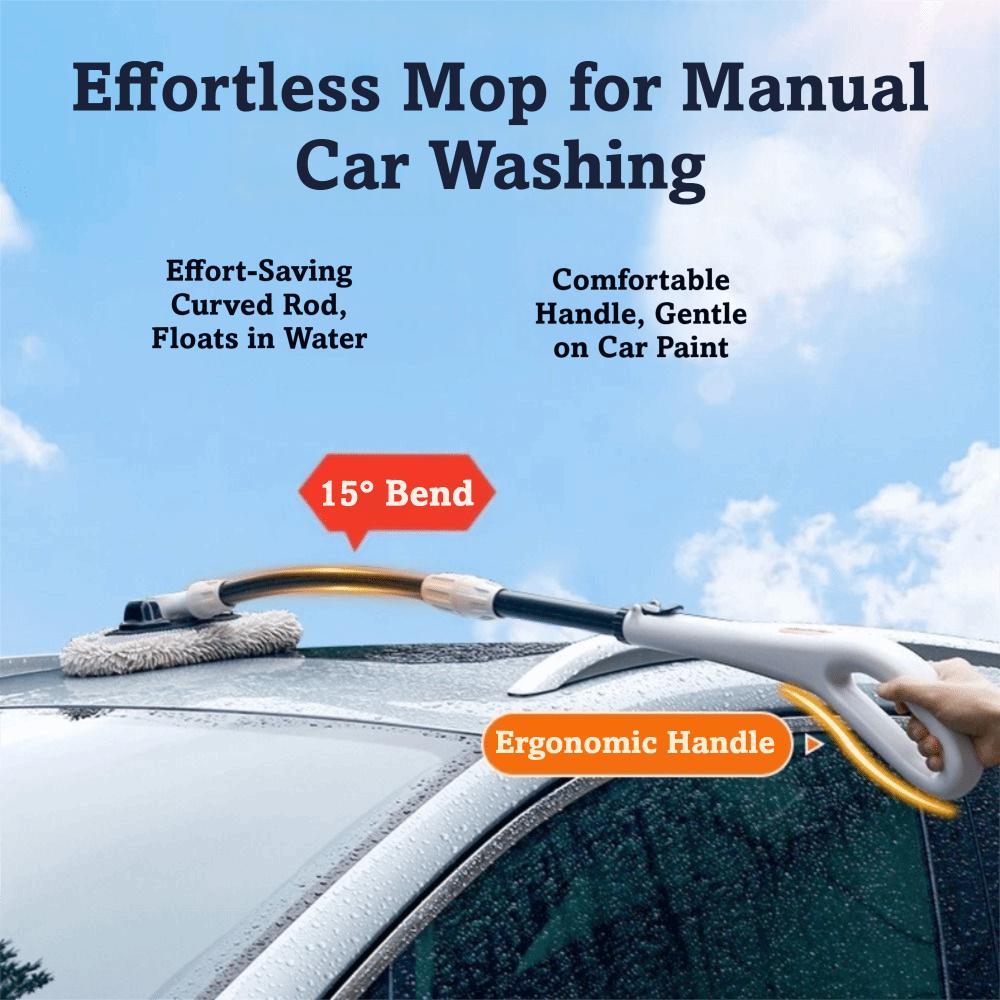 Large Grip Car Wash Brush 20° Bend Chenille Broom Scalable Adjustable Wash Mop Car Cleaner