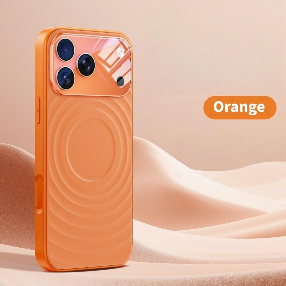 Magnetic Ripple Liquid Siliocne For Magsafe Case For iPhone 17 16 15 Pro Max Clear Camera Protector Cap for iPhone 17 16 Pro