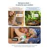 Magnetischer Tragbarer Digitaler Wecker Batteriebetrieben TEMP Feuchtigkeit Datum Schlummer Tischuhr 12/24H 2 Wecker Elektronische LCD-Uhr