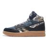 Li Ning 937 Textile, Leather Abrasion Resistant, Lightweight, And Breathable High top Skateboard Shoes Men's Black Blue AZGS043-3