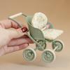 1:12 Miniatyr Kunstig Barnevogn Egnet For Bjd Ob11 Dukkehus Hjemmeinnredning Møbeldekor