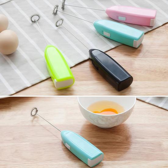 Yousheng Electric Milk Frother Whisk Handheld Foam Maker for Coffee Lattes Hot Chocolate Stainless Steel Blender for Frothing Milk Mixing Eggs