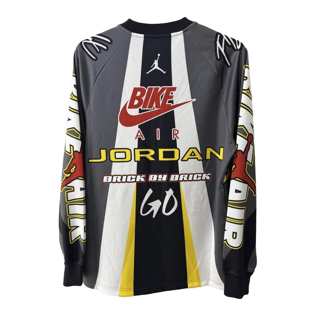 Jordan X Nigel Sylvester Collaboration SS25 Comfortable Simple Fashion Long Sleeve T-Shirt Domestic Version Unisex Tops Gray HQ1730-068