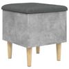 Storage Bench Concrete Gray 42x42x46 Cm Engineered Wood