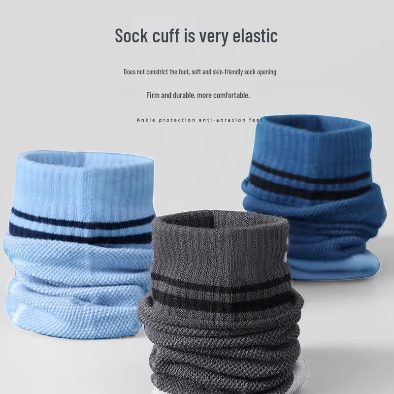 Men's 10-Pack Antibacterial Breathable Sports Socks