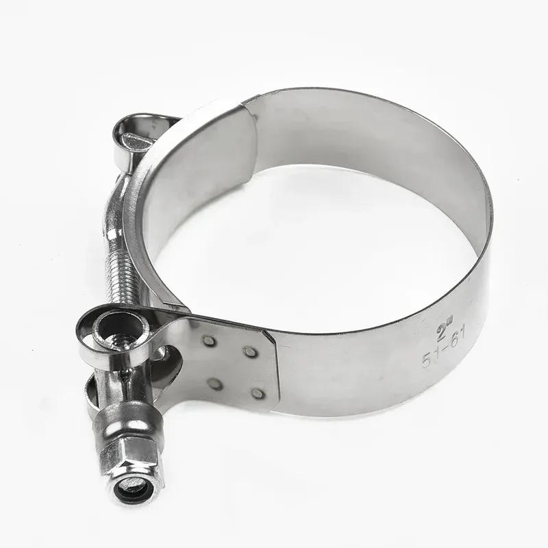 Motorcycle 2In 51mm Band Exhaust Pipe Clamp Calipers Stainless Steel Universal For 51mm Slip-on Type Motorcycle Muffler