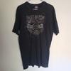 Harley Davidson Black Logo Faded Look SAMPLE Tee Shirt Size M Unisex T-Shirt