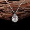 Precious Light luxury gemstone Natural opal October Birthstone Ring Earrings Necklace Set 925 silver fine jewelry gift for women