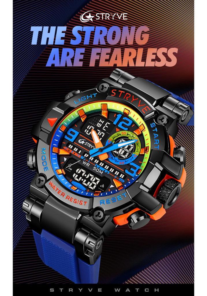 STRYVE Sports Multifunctional Luminous Waterproof Student Wristwatch