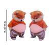 Big Belly Puppy Man Corgi Super Soft Silicone Car Anti Collision Sticker Home Beautiful Anti Collision Sticker Twist Music