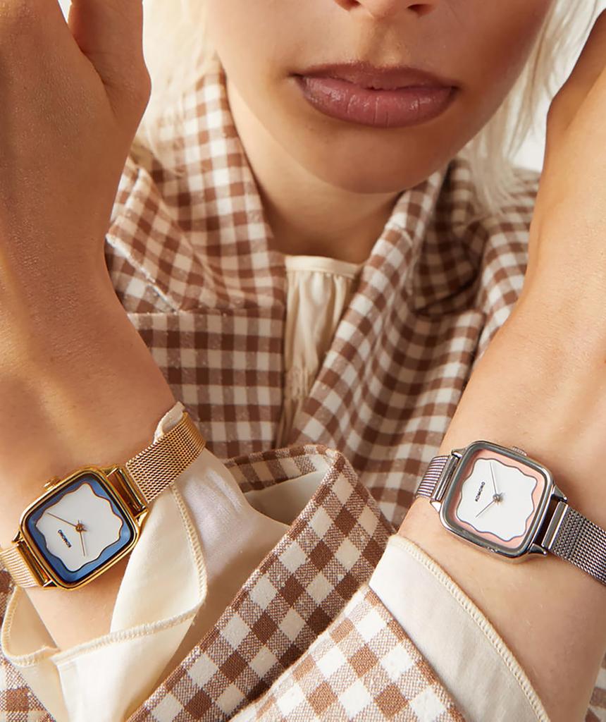 Authorized Dealer KOMONO Wristwatch Ladies Kate Wave Royal Gold Mesh Sky [KOMONO] KOM-W4290