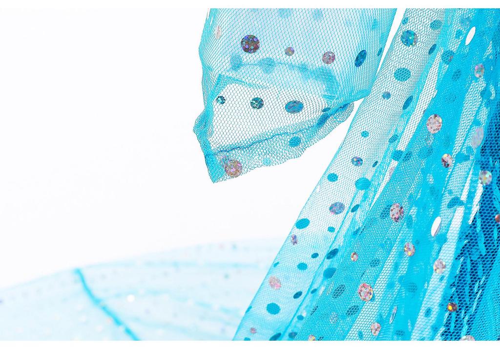 WISH Halloween Children's Elsa Frozen Princess Dress Skirt