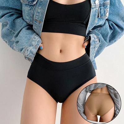 Biancheria intima traspirante senza cuciture Ice Silk Cool per donna, semplice, tinta unita, sportiva, antivento, ad asciugatura rapida, comoda per fianchi e ragazze