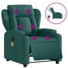 Electric Massage Chair Dark Green Fabric