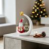 Christmas Figurine Decorative Tabletop Ornament for Holiday Home Decor