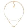 Dior Double Chain Design CD Logo Star Pendant Metal Necklace Women Necklace Gold N3116WOMCY-D03S