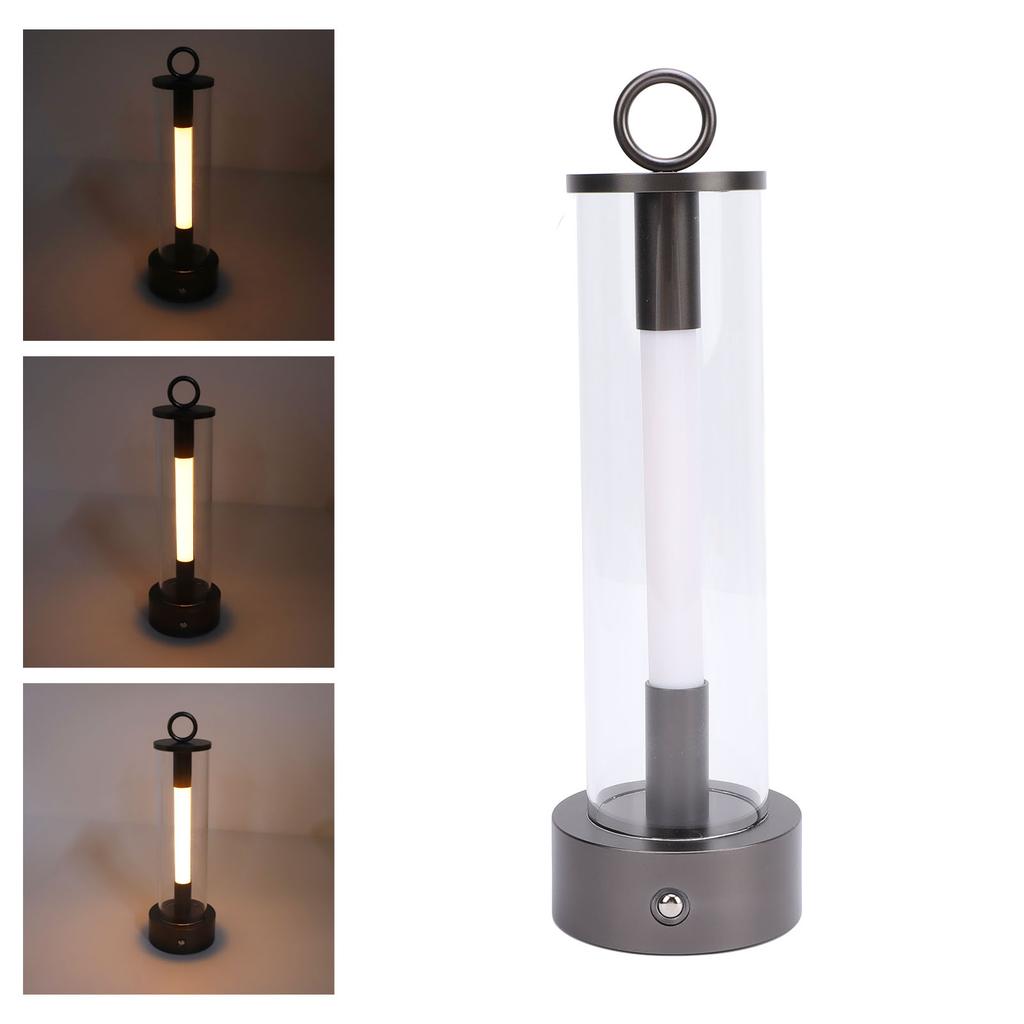 Table Lamp Modern LED Metal Touch Sensor Control USB Rechargeable Cordless 2000mAh Dimmable Desk Lamp for Bedside
