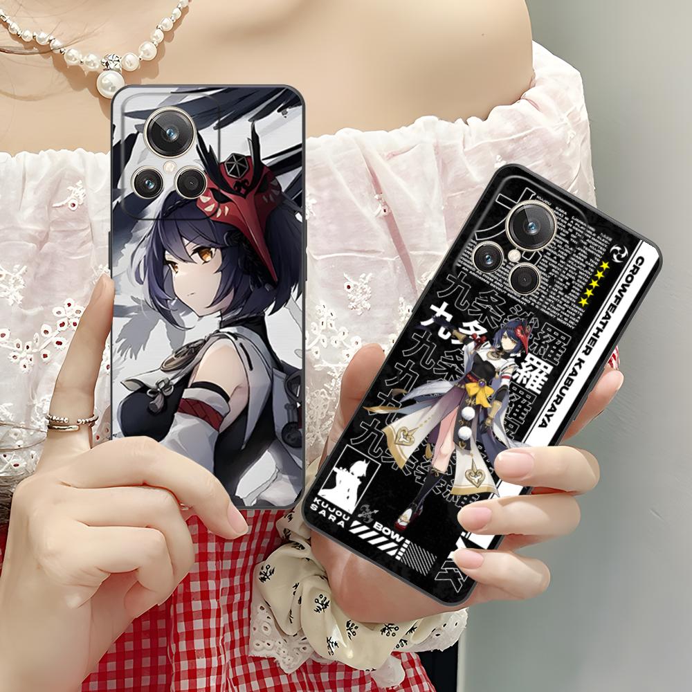 Game GI Kujou Sara Mobile Phone Case for Realme GT 8 Neo Pro C75 73 71 C67 65 C55 53 C35 31 C20 15 Colorful Printing Cover Cover