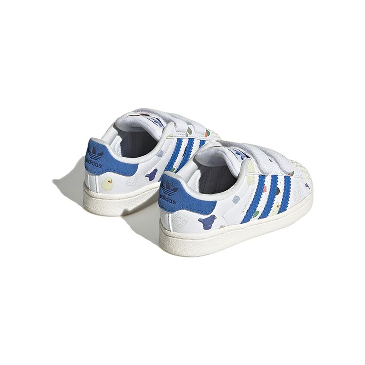 adidas LEGO x Superstar CF I Bricks And Figurine - White Royal Blue Baby Sneakers Footwear-White Clear-White IF2199