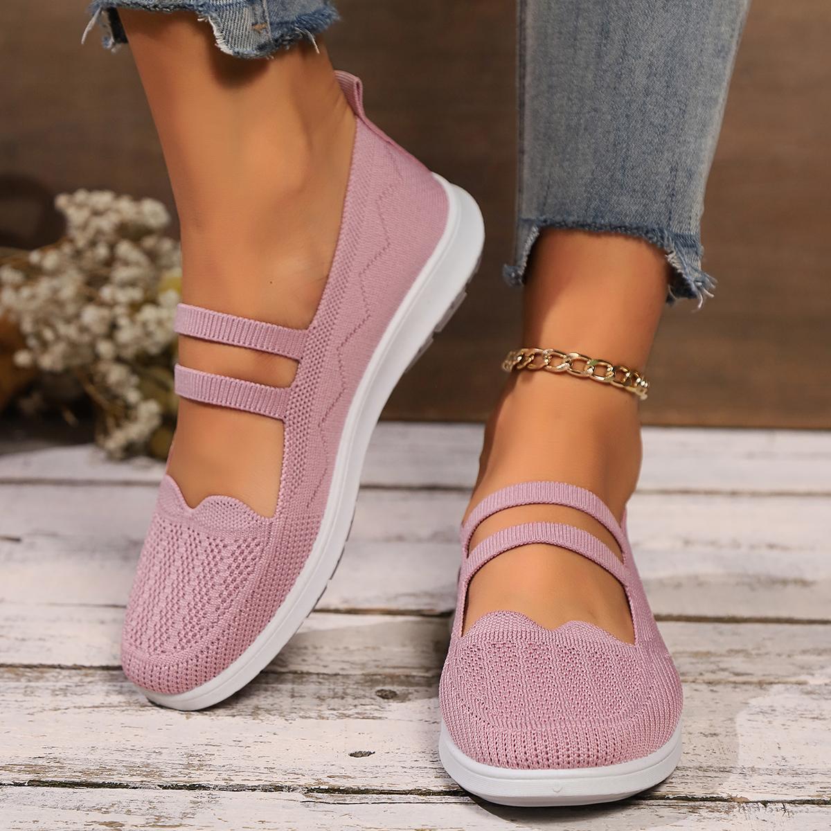 

Модные летние новые стильные сетчатые дышащие повседневные кроссовки для бега на плоской подошве, однотонные, простые, легкие и удобные женские туфли 41 розовый