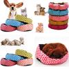 Premium Quality Washable Octagonal Dog Bed With Dot Design Soft Cotton Velvet For All Seasons