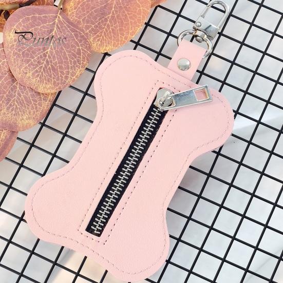 Suport pentru sac pentru caca pentru animale de companie Închidere cu fermoar Dozator de saci de gunoi pentru câini cu cârlig Organizator portabil pentru sac de gunoi pentru exterior