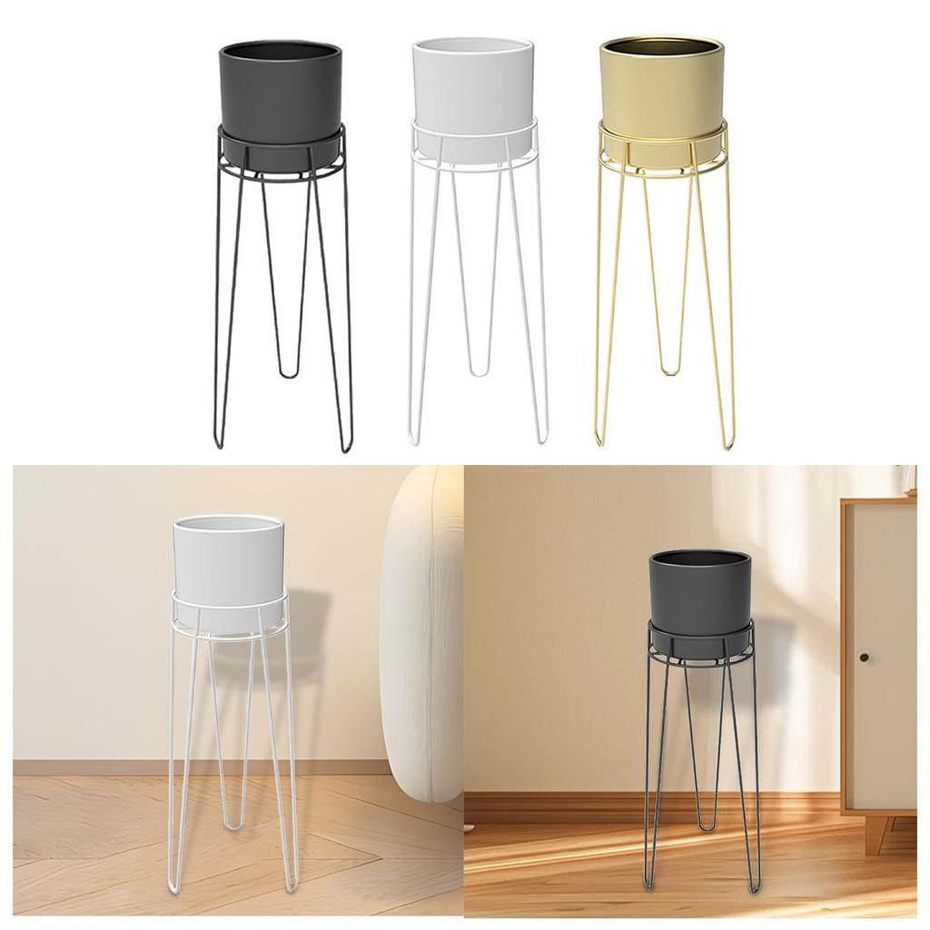 Kovový květináč s podstavcem Dekorativní moderní květináč ve stylu poloviny století pro události Kolaudace Svatba Ozdoba stolu
