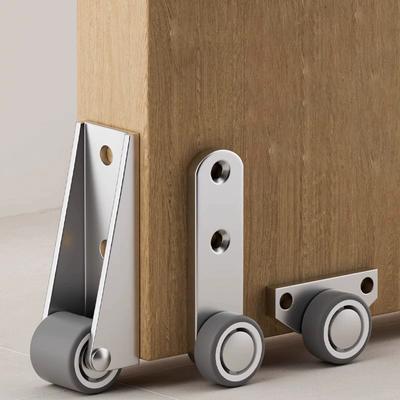 Drooping Support Wheel Wooden Door Pulley Elastic Rubber Wheels