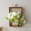 3D Handmade Wood Photo Frame Retro Style Simulated Flower Wall Hanging Picture Frame DIY Imitation Flowers Decoration Home Decor