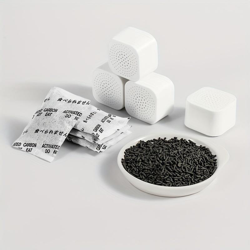 6-Pcs Charcoal Air Purification Bag-Refrigerator ODour Absorber and Freshener Agent,Non-Electric Active Carbon Deodorant,Sterile