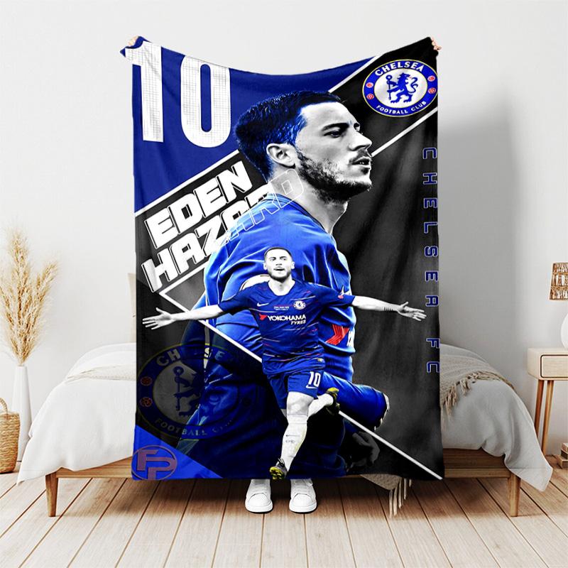 1pc Blanket - Chelsea FC logo Print Design, Lightweight Blanket for Sofa, Bed- Soft &Warm, Gift for All Seasons