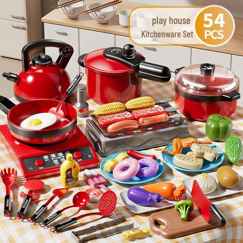 Mini Kitchen Playset: Children's Simulation Kitchenware with Cuttable Fruits