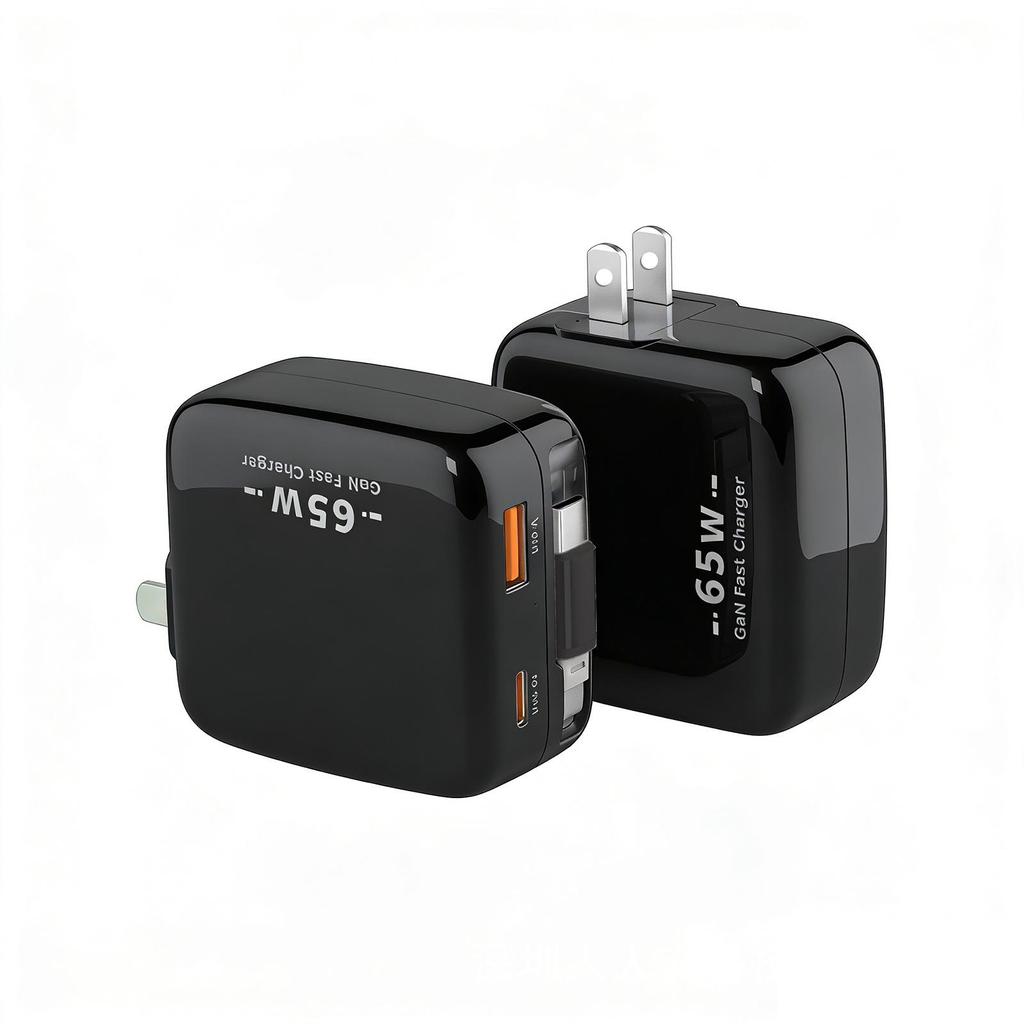 65W GaN PD Fast Charger for Apple & Huawei Devices