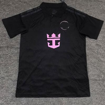 Miami Auswärtsfan Fußballtrikot Kurzarm Fußballuniform Herren Bambusfaser Herbst Winter