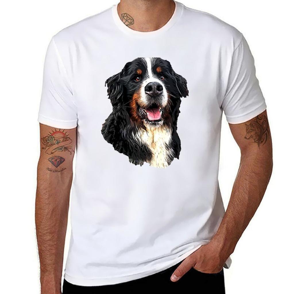 Bernese Mountain Dog Cuteness TShirt Long Lasting Casual TShirt