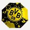 BVB, Dortmund Automatic Opening and Closing, 8 Rib Structure Portable Umbrella, Suitable for Men and Women In All Seasons  Perfect Gift for