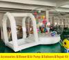 Transparent Dome Bubble House: Inflatable Trampoline Bed and Starry Sky Exhibition Tent