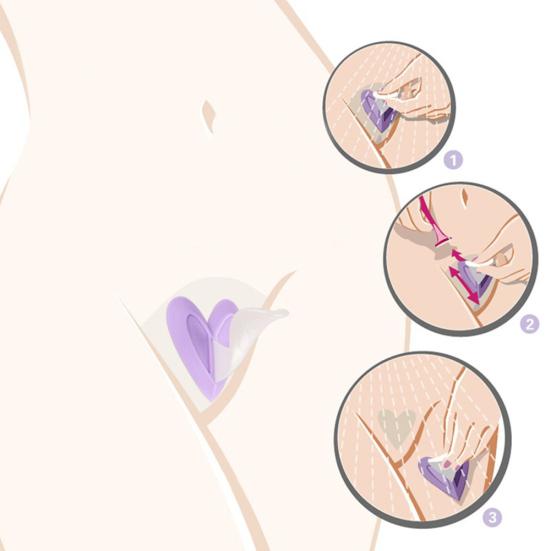 Secret Bikini Privates Parts Epilator Razor Shaving Template Wax Pubic Hair