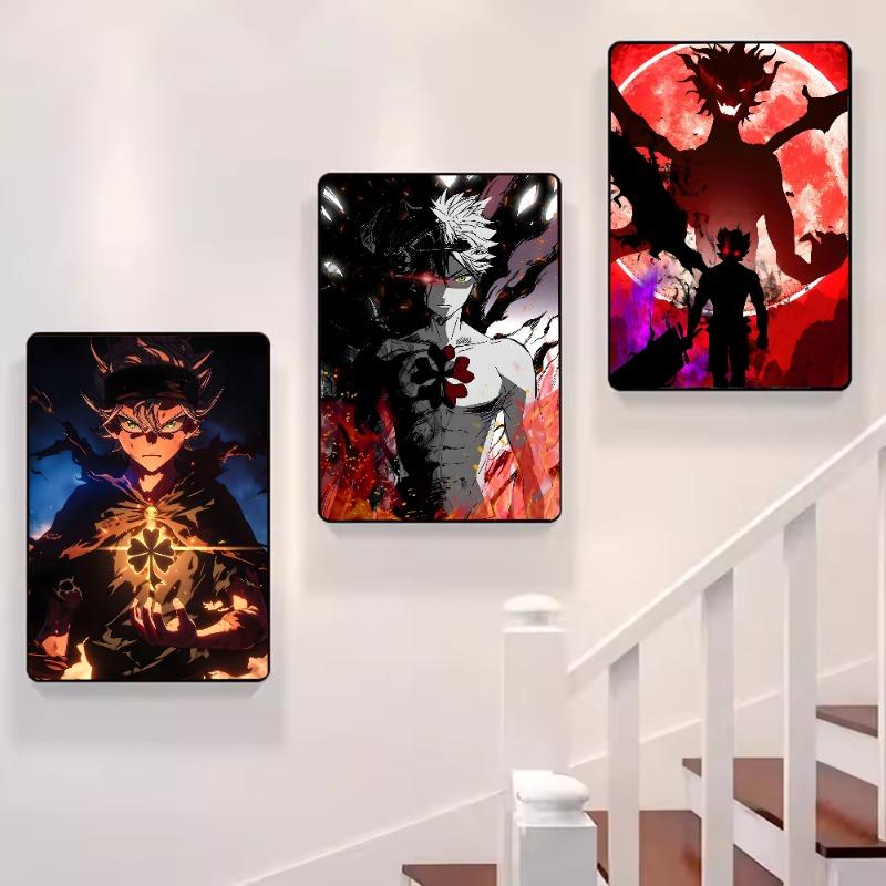 Anime Black Clover Poster HD art sticky wall waterproof home living room bedroom bar aesthetic decoration
