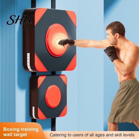 Boxen Trainingspad Wand Kunstleder Elastischer Schaumstoff Halterung Schlaggeräusch Handschutz Kostenlos Taekwondo Trainingsziel Heim-Fitnessstudio Trainingsgeräte