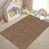 Realistic Wood Texture Carpet Large Brown Wood Grain Floor Mat for Modern Living Room  Kitchen Coffee Table Floor Mat Gifts