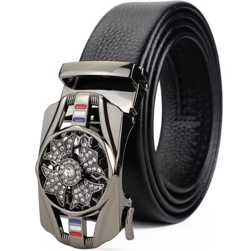 Cheap Windmill Diamond Belt Western Crystal Studded Belt Cowgirl Cowboy Rhinestone Belt For Women Men Jean Cinto De Strass