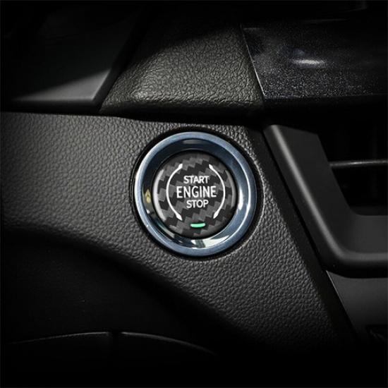 Carbon Fiber Push to Start Button Cover For Chevrolet Corvette C8 -