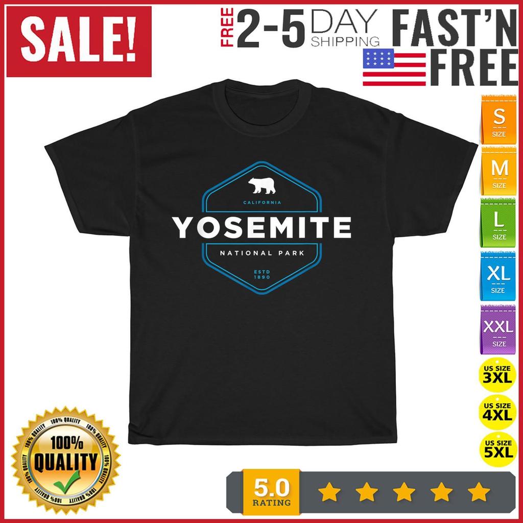 Yosemite National Park California Graphic Vintage T Shirt Mens Womens Tees Top Men Women Fashion NEW