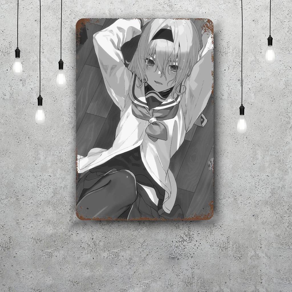 sora yori mo tooi anime Metal Signs wall decor Vintage Tin Signs Captain Metal Poster Decor for Bar Pub Club Wall Decoration