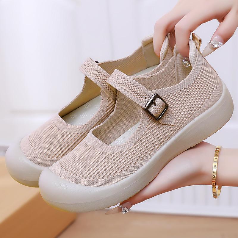 Old Beijing cloth shoes women's summer new women's shoes soft sole not tired feet mother shoes comfortable and breathable casual shoes